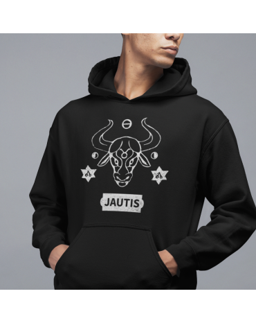 Džemperis su užrašu "Jautis"