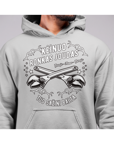 Kėinuo ronkas joudas tuo sažini balta