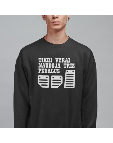 Džemperis su užrašu "Tikri...