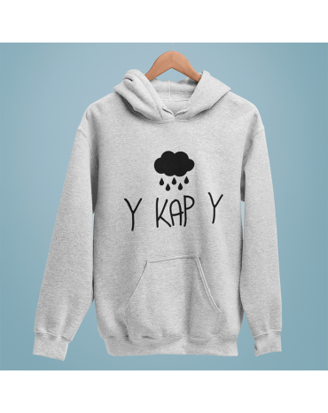 Džemperis su užrašu "Y KAP Y"