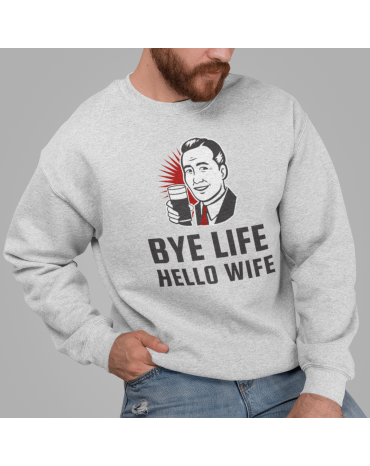 Džemperis su užrašu "Bye...