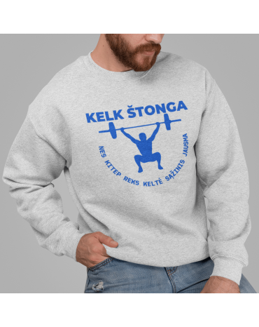 Džemperis su užrašu "Kelk...