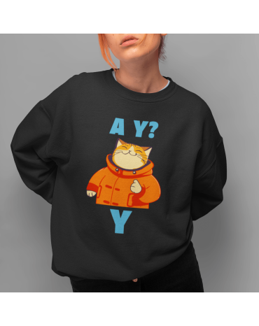 Džemperis su užrašu "A Y? Y"
