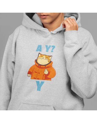 Džemperis su užrašu "A Y? Y"