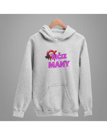 Džemperis su užrašu "Bičiz...