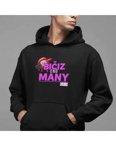 Džemperis su užrašu "Bičiz...