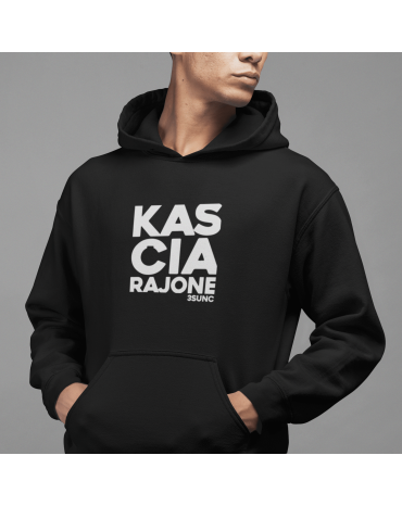 Džemperis su užrašu "Kas...