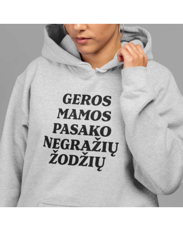 Džemperis su užrašu "Geros...