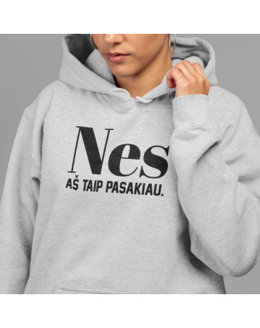 Džemperis su užrašu "Nes aš...