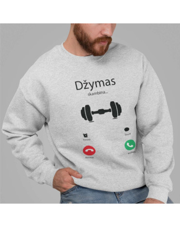 Džemperis su užrašu "Džymas...