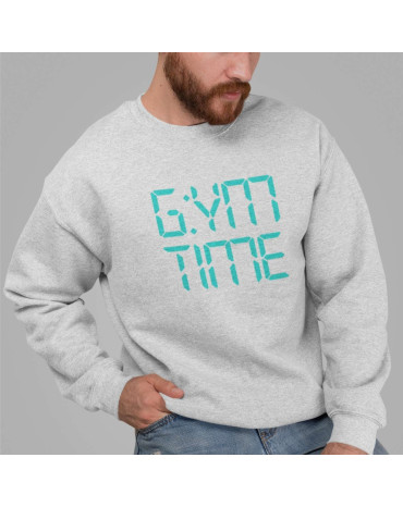 Džemperis su užrašu "Gym time"