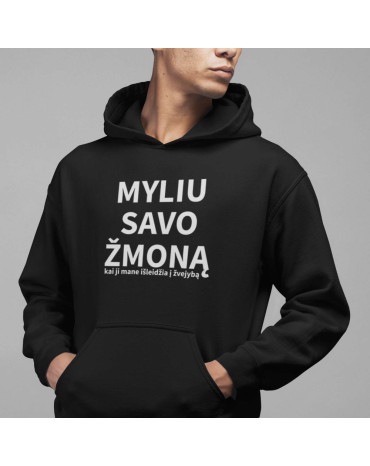 Džemperis su užrašu "Myliu...