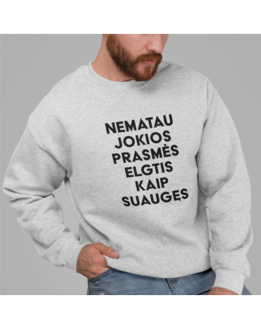 Džemperis su užrašu...