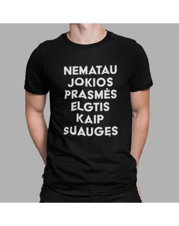 Marškinėliai su užrašu...