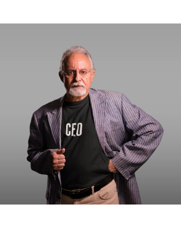 Marškinėliai su užrašu "CEO"
