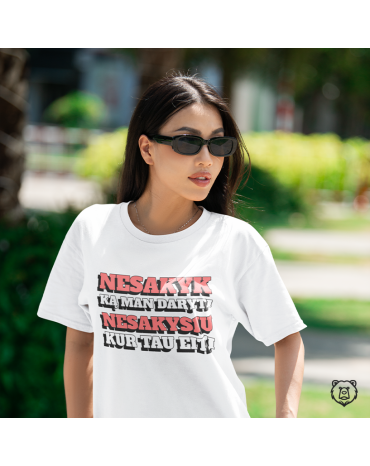 Marškinėliai su užrašu...