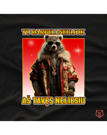 Marškinėliai su užrašu "Tu...