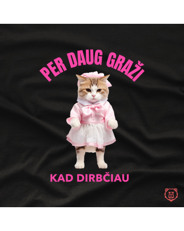 Marškinėliai su užrašu "Per...