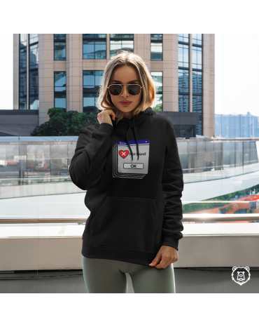 Džemperis su užrašu "Error...