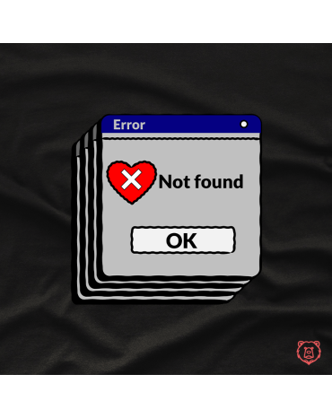 Džemperis su užrašu "Error...