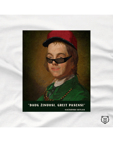 Džemperis su užrašu "Daug...