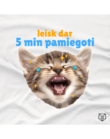 Džemperis su užrašu "leisk...
