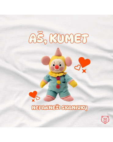 Marškinėliai su užrašu "Aš,...