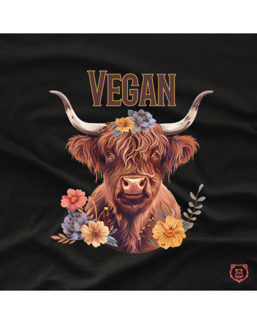 Marškinėliai su užrašu "Vegan"