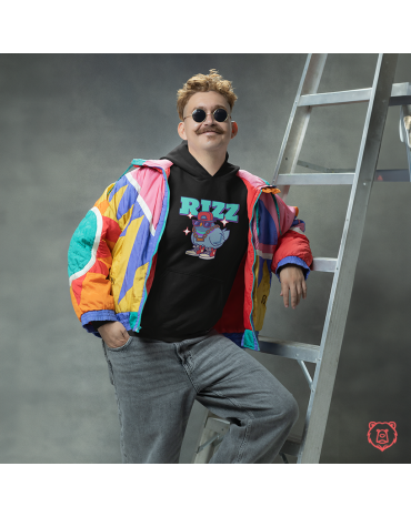 Džemperis su užrašu "RIZZ"