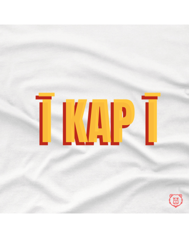 Džemperis su užrašu "i kap i"