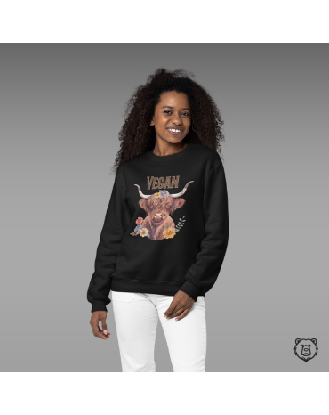 Džemperis su užrašu "Vegan"