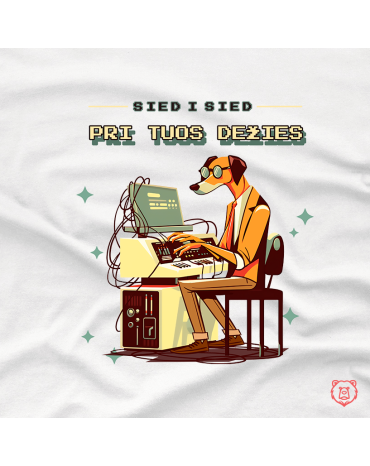 Džemperis su užrašu "Sied i...