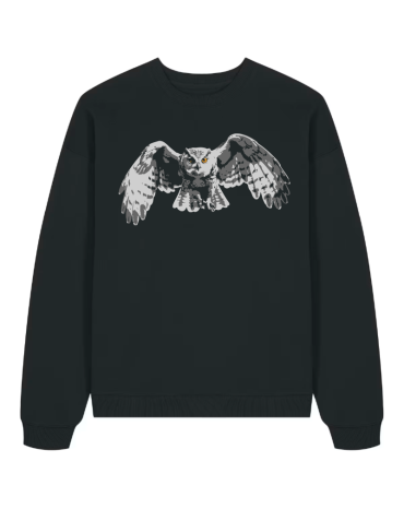 Džemperis su užrašu "Pelėda"