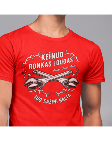 Kėinuo ronkas joudas tuo sažini balta