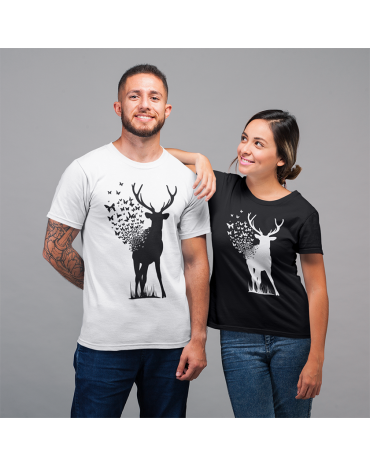 Marškinėliai / Džemperiai  porelei "Elnias 1"