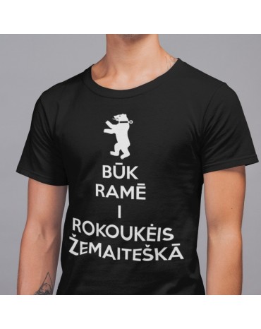 Marškinėliai su užrašu "Būk...