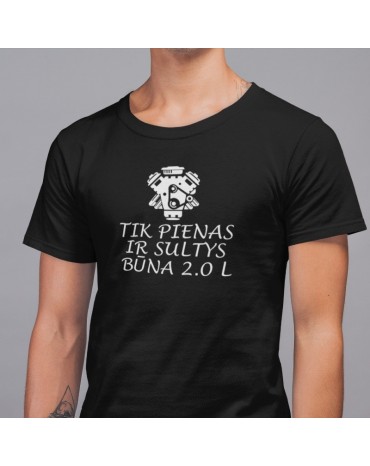 Marškinėliai su užrašu "Tik...