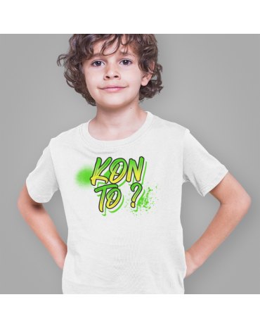 Marškinėliai su užrašu "Kon...
