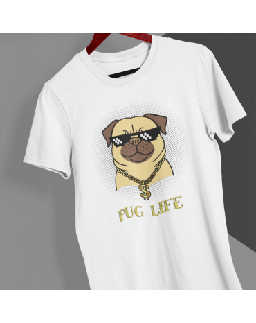 Marškinėliai su užrašu "Pug...