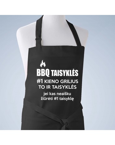 Prijuostė "BBQ taisyklės"